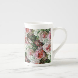 Frans Verhas Vintage Bouquet of Ro Benporslin Mugg