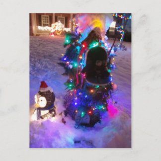 Franscious och Lennart julTime brevlåda Helg Vykort