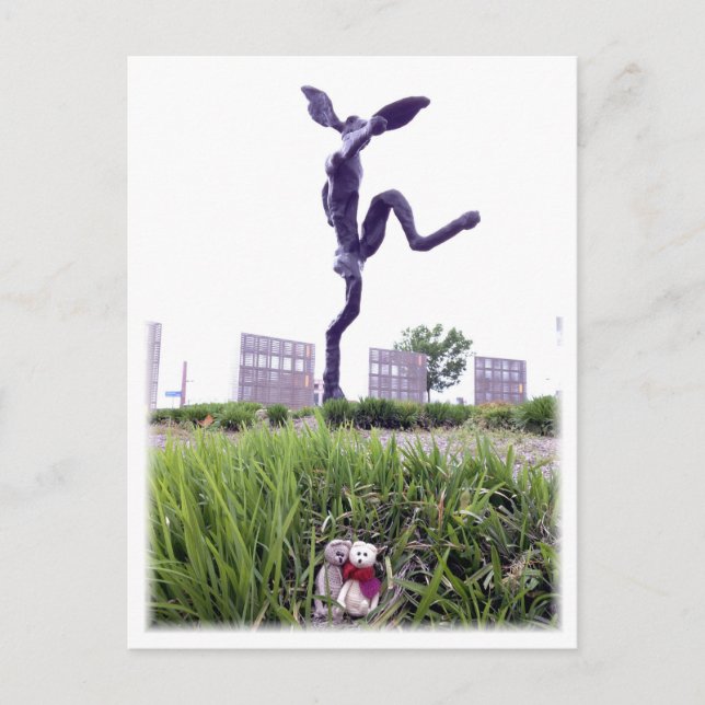 Franscious och Lennart Nijinski Hare Postcard Vykort (Framsida)