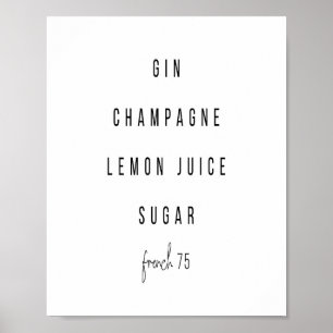 Fransk 75 Kockesrecept Poster