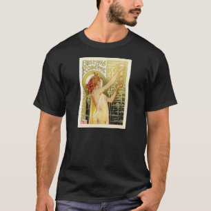 Fransk Absintheannonsering för vintage T-shirt