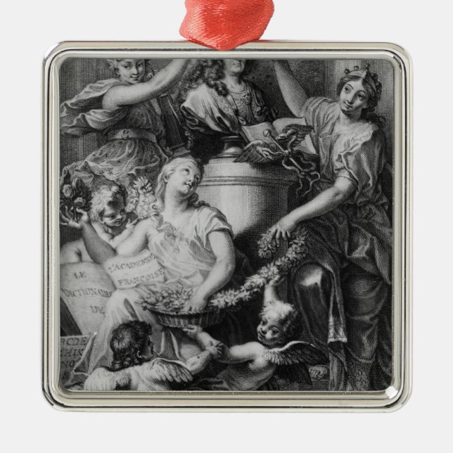 Fransk akademi Dictionary för Frontispiece ' Julgransprydnad Metall (Framsidan)