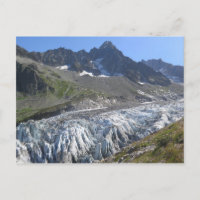 Fransk Alperna glaciär