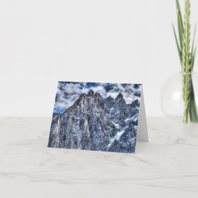 Fransk Alpernas Chamonix Vista Kort (Framsida)