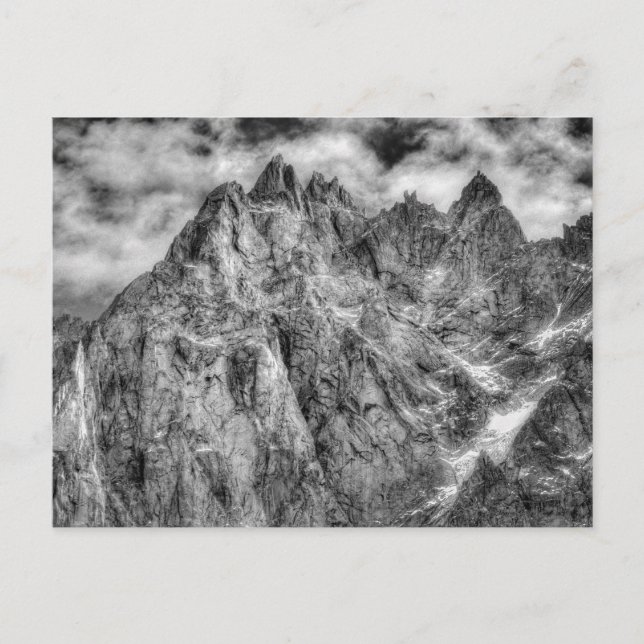 Fransk Alpernas Chamonix Vykort (Framsida)