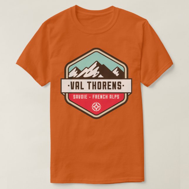 Fransk Alpernas Val Thorens Resort T Shirt (Design framsida)