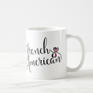 Fransk American Entwed Hearts Mugg
