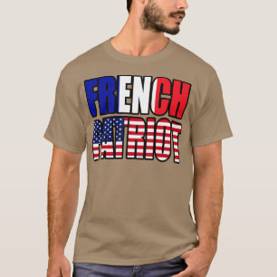 Fransk American Patriot Pride Heritage Flagga Gift T Shirt