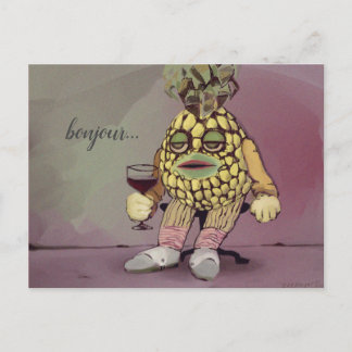 fransk ananas vykort