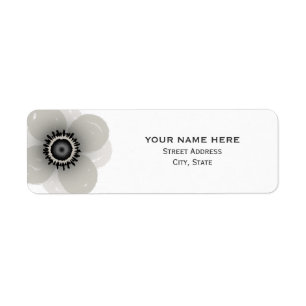 Fransk Anemone Bröllop-adressetikett Returadress Etikett