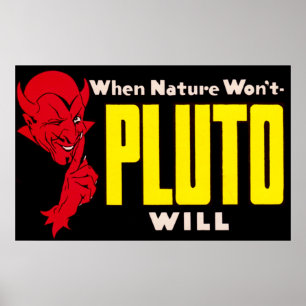 Fransk aning Indiana, när naturen ska inte Pluto Poster