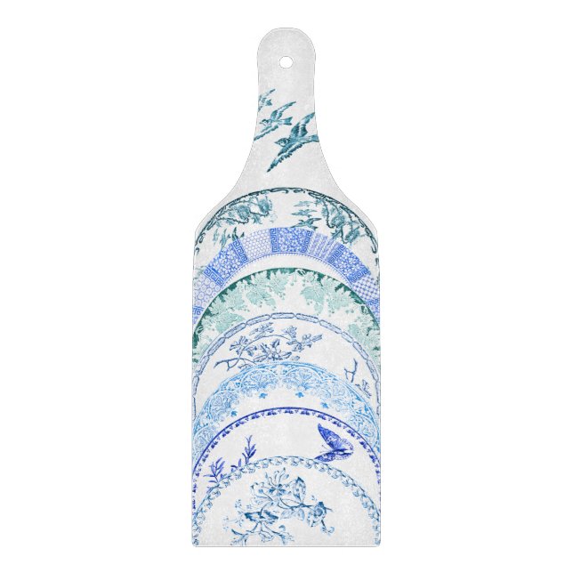 Fransk antik plåt | BLUE FÅGELSKYDD (Framsidan)