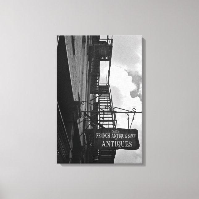 Fransk-antikskylt Canvastryck (Framsida)