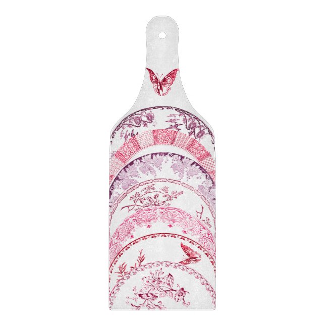 Fransk Antique Tallrikar | RED BUTTERFLY Board (Framsidan)