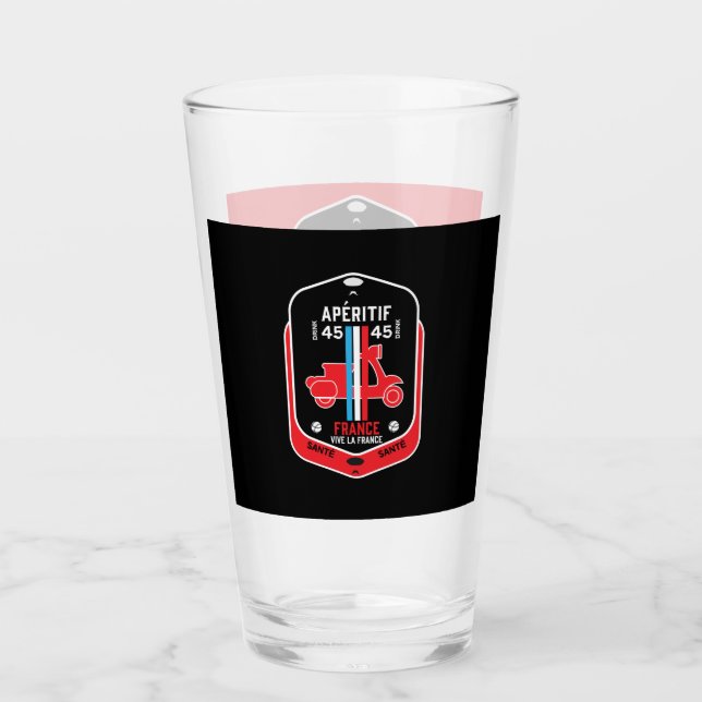 Fransk Aperitif Drinks Glaskopp (Framsida)