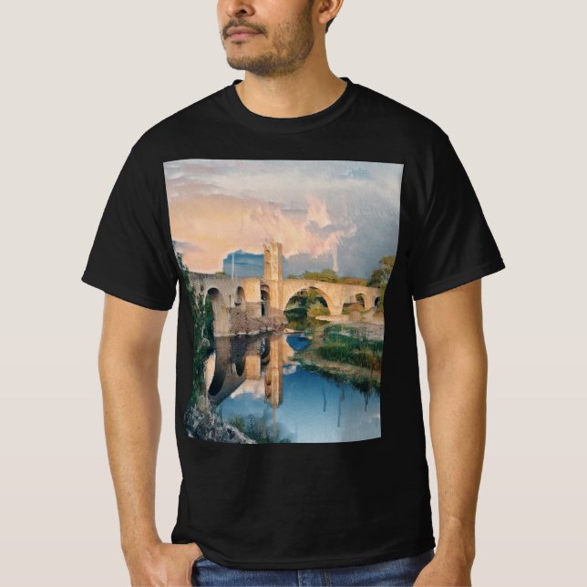 Fransk AquEducation - Pont du Gard T Shirt (Framsida)
