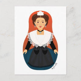 Fransk, Arles, Provence Matryoshka Postcard Vykort