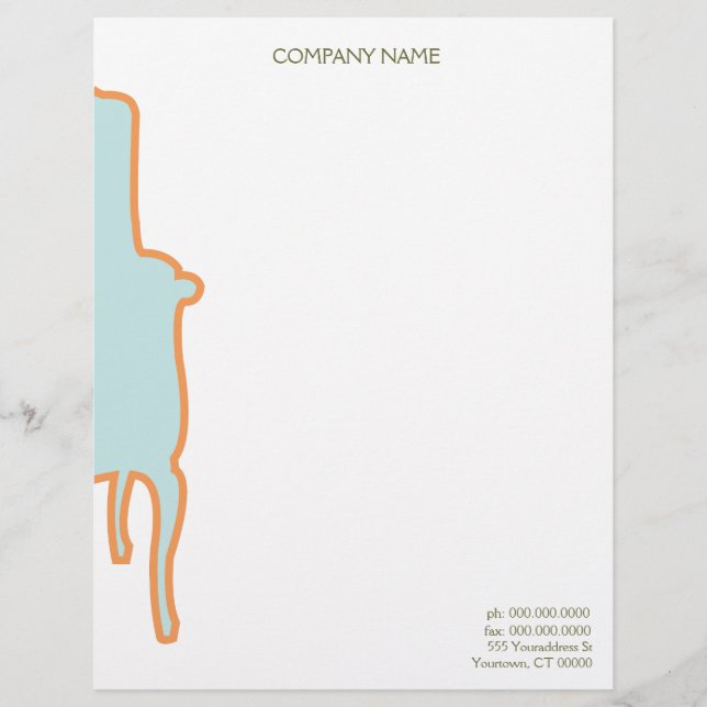 Fransk Armstol Letterhead Brevhuvud (Framsida)