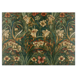 Fransk, art nouveau inspirerade fält av vilda blom