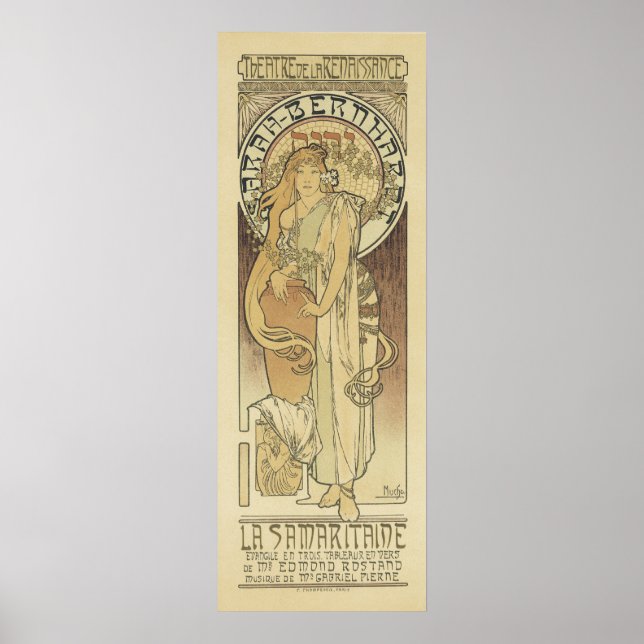 Fransk Art nouveau Poster - Mucha (Framsidan)