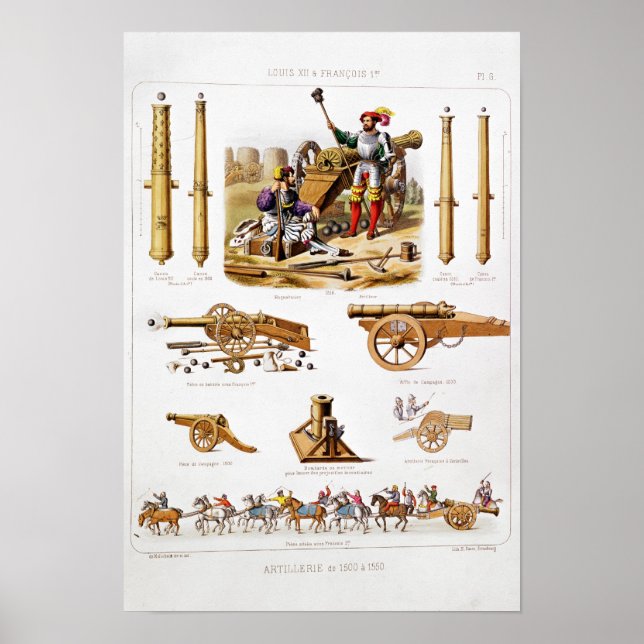 Fransk artilleri poster (Framsidan)