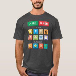 Fransk Autism AAC PECS-pekmeddelande 01 T Shirt