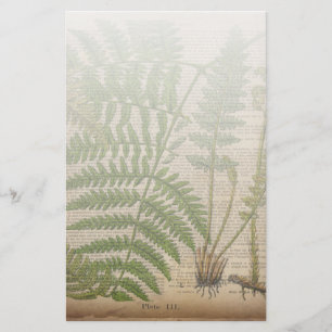 fransk av lövblad, botaniskt tryckfat brevpapper