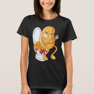 Fransk av potatispoping t shirt