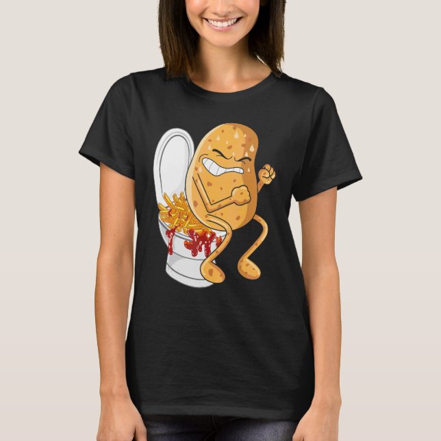 Fransk av potatispoping t shirt (Framsida)