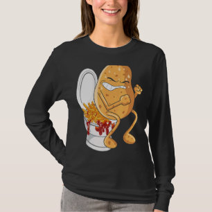Fransk av potatispoping t shirt