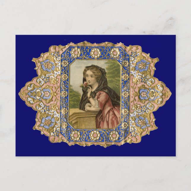 Fransk av snygg Vintage Vykort (Framsida)