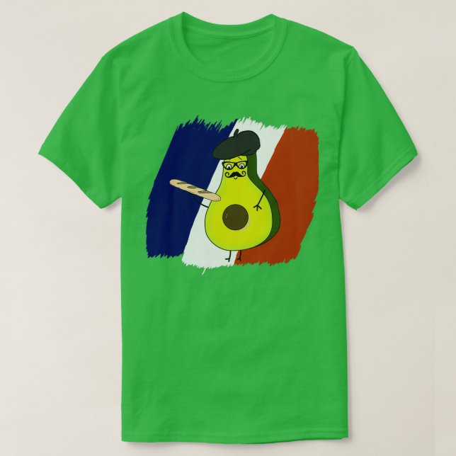 Fransk Avocado T Shirt (Design framsida)