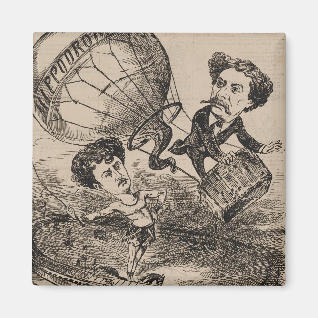 Fransk-babyliftare i Luftballong Magnet (Framsidan)