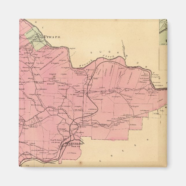 Fransk Bäck Township Magnet (Framsidan)