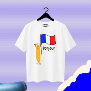 Fransk baguette t shirt