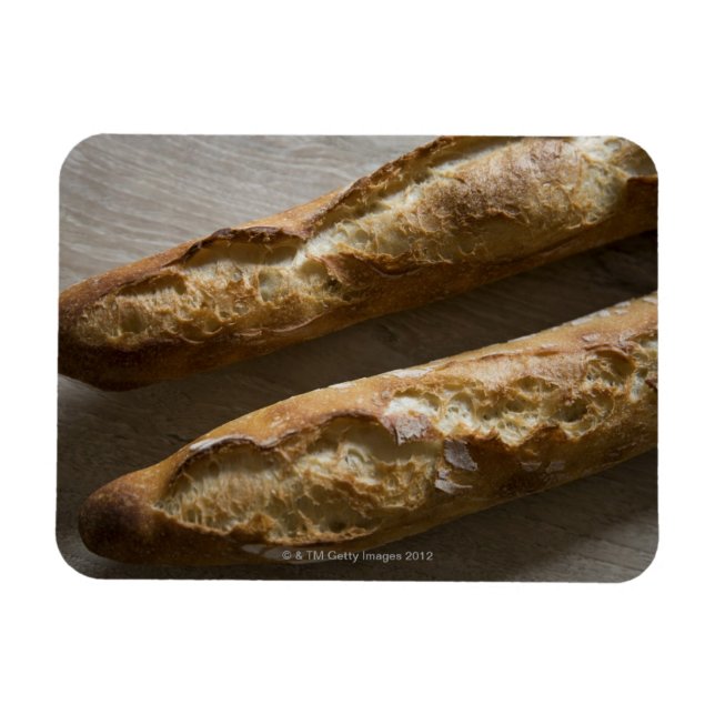 Fransk baguettes, Fransk bröd, tillslut Magnet (Horisontell)