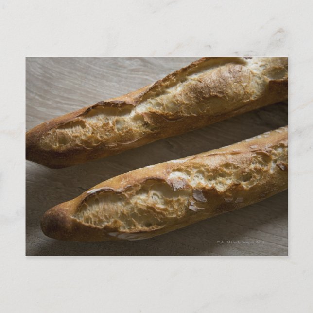 Fransk baguettes, Fransk bröd, tillslut Vykort (Framsida)