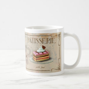 Fransk bakelser illustrerad mugg