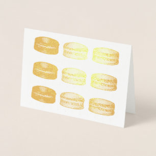 Fransk Bakery Macaron Cookies Food Foodie Pastry Folierat Kort