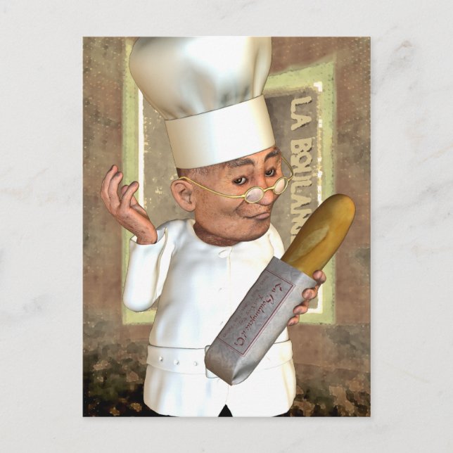 Fransk Bakery-vykort Vykort (Framsida)