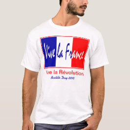 Fransk Bastilledag Juli 14, Vive Lafrankriken! Tee