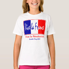 Fransk Bastilledag Juli 14, Vive Lafrankriken! Tee Shirt
