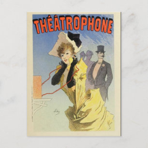 Fransk Belle Epoque vintage affisch vykort