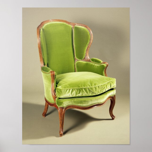 Fransk bergere stol, 1725 poster (Framsidan)
