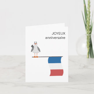 Fransk Birthday Card - Joyeux anniversaire Kort