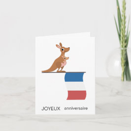 Fransk Birthday Card - Joyeux anniversaire Kort