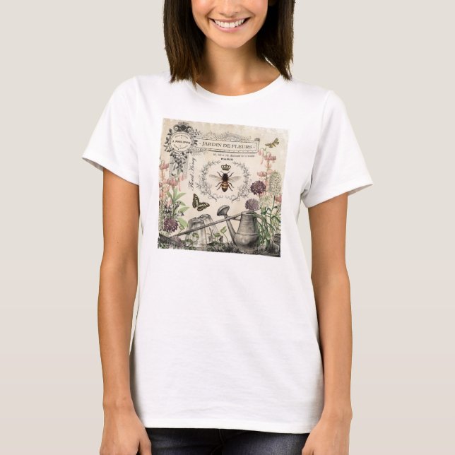 FRANSK BITRÄDGÅRD TEE SHIRT (Framsida)