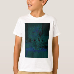 Fransk Blå  Kärlek Äta  Lek Blomfärger för alla T-shirt