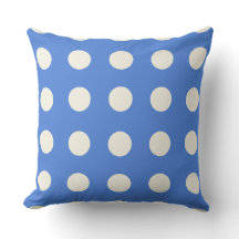Fransk Blå och Mjuka vita Polka dots