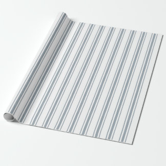 Fransk blå randig ticking presentpapper